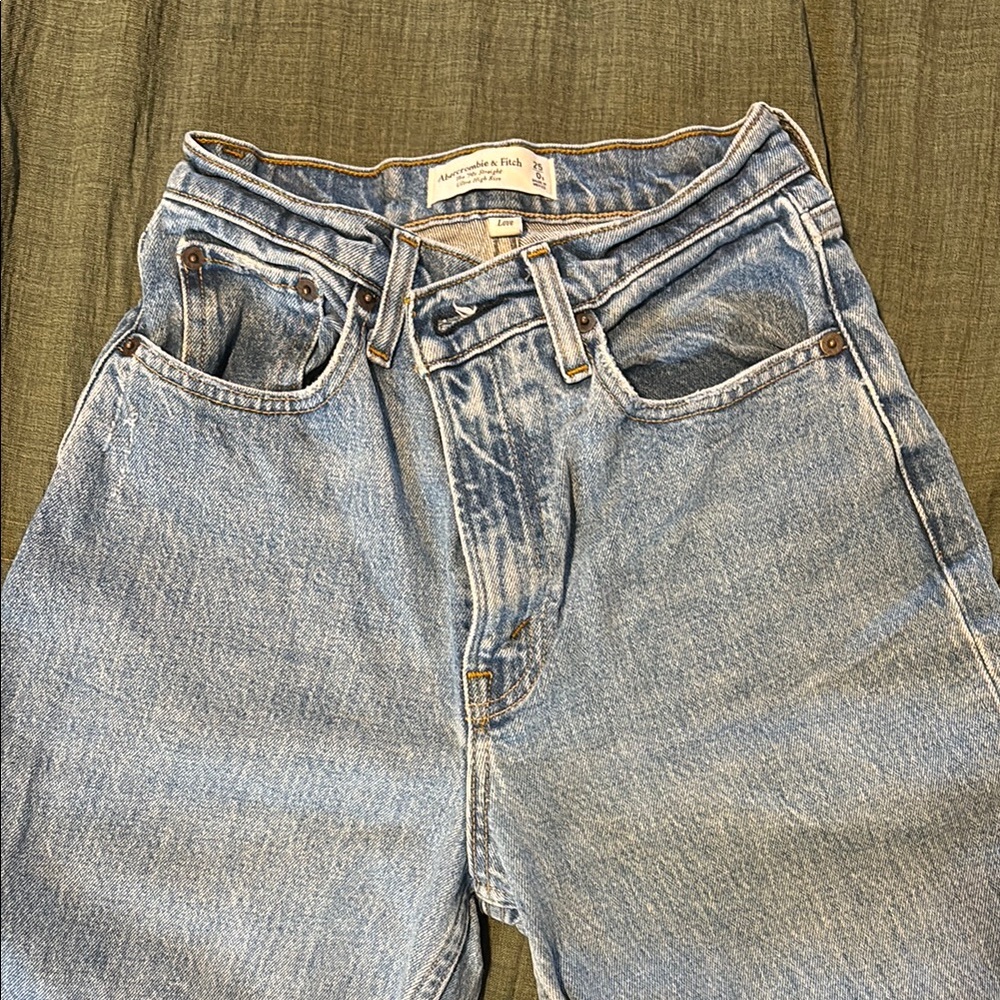 Abercrombie & Fitch High Rise Blue Denim Jeans